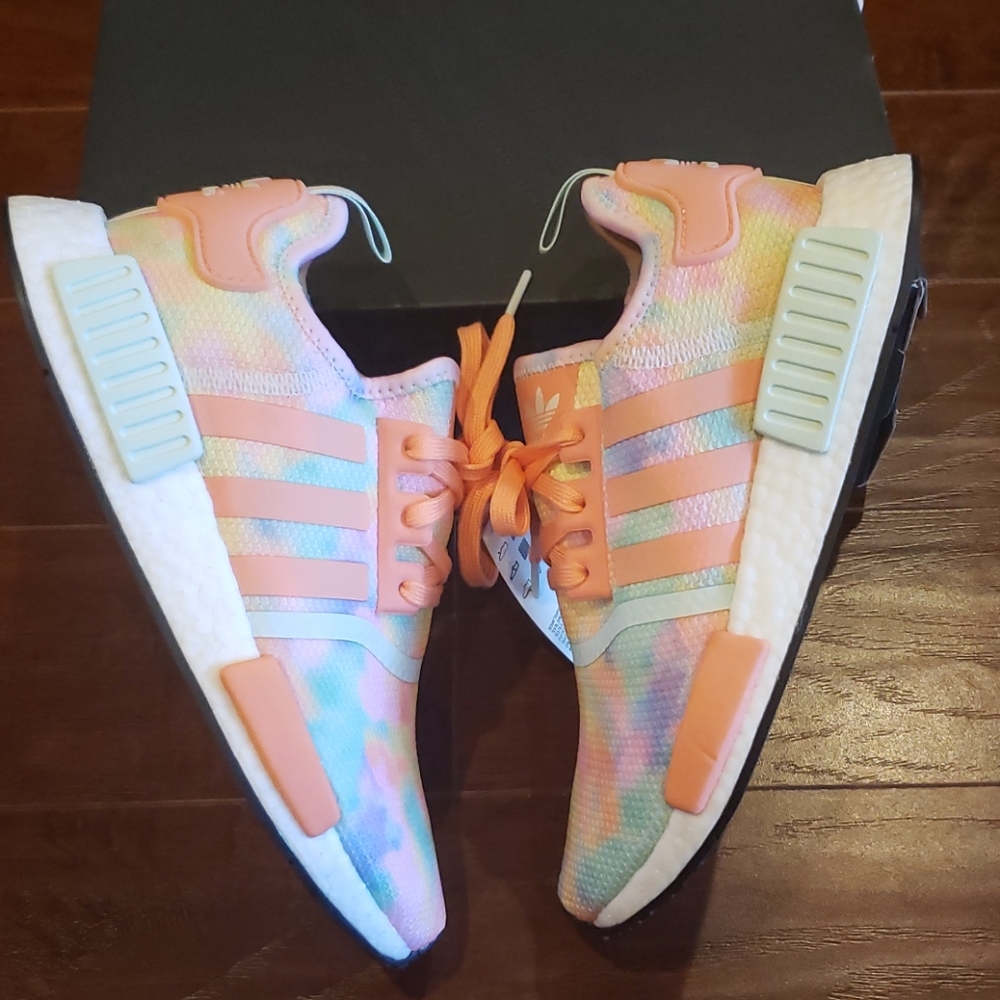 Adidas NMD R1 Tie Dye Athletic Sneakers - Picture 12 of 15